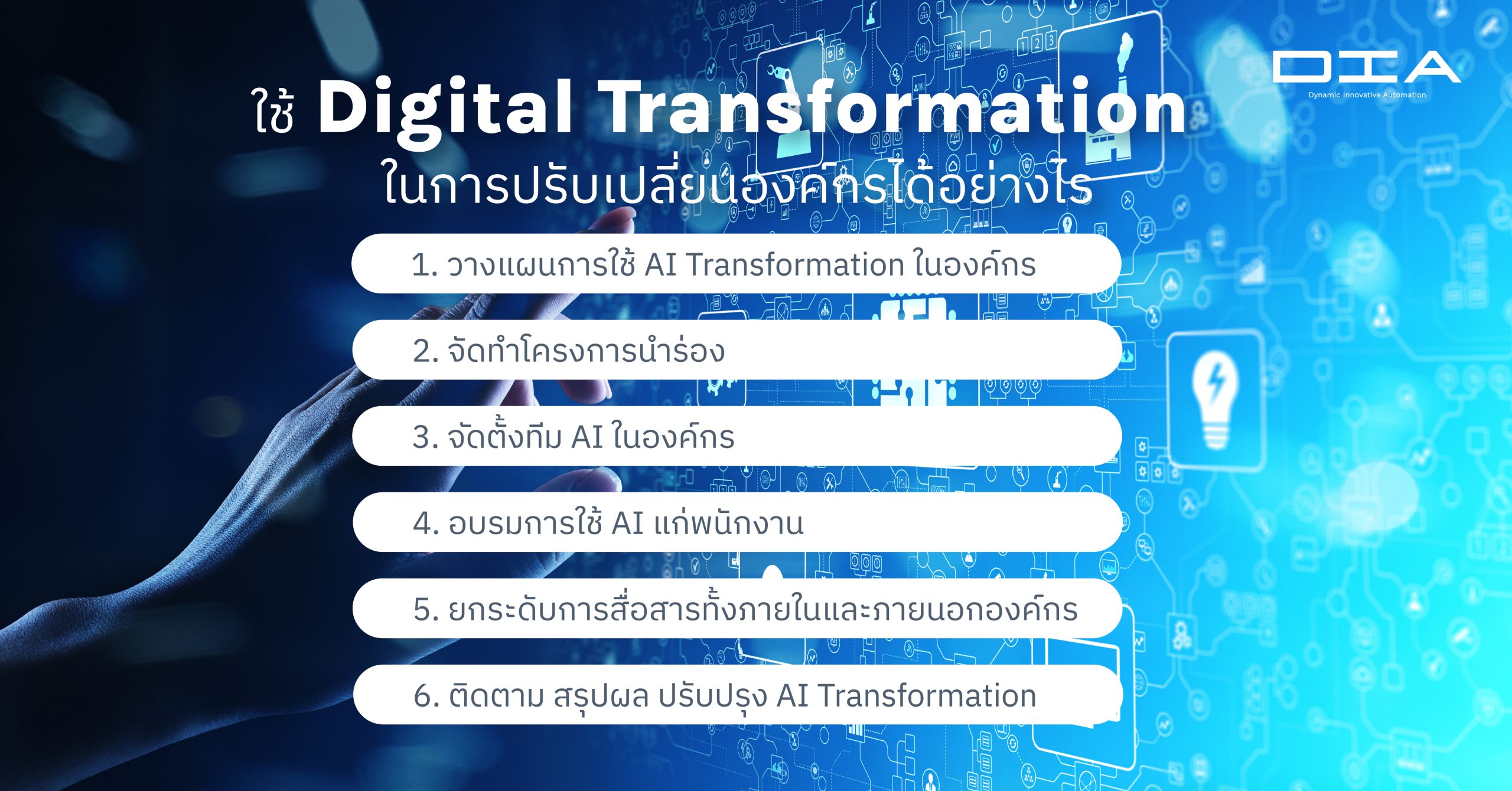 ใช้ Digital Transformation ในการปรับเปลี่ยนองค์กรได้อย่างไร